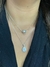 COLAR COM PINGENTE DE GOTA TODO CRAVEJADO ZIRCONIA FOLHEADO A OURO 18K E PRATA 925 - MAJU Folheados