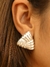 CONJUNTO COLAR E BRINCO TRIANGULAR ORGANICO LINNA FOLHEADO A PRATA 925 - loja online