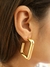 BRINCO QUADRADO MAXI LINNA FOLHEADO A OURO 18K E PRATA 925 na internet
