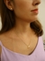 CONJUNTO COLAR E BRINCO TRIANGULAR LINNA FOLHEADO A OURO 18K - comprar online