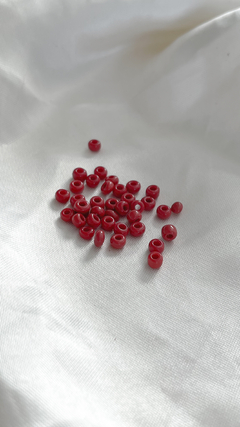 Mostacillon opaco rojo x10grs