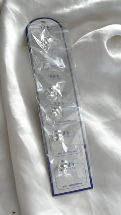 Blíster x6 earcuff enchapado plata 925