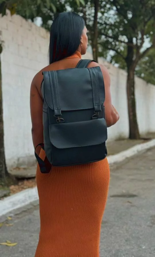 Mochila Lisboa preto feminina + brinde
