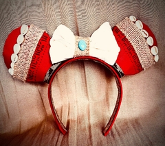 Vincha diadema estilo orejas Minnie (varios personajes, Moana, Tinkerbell, Cenicienta, Blancanieves, Campanita, Aurora, Stich) - Siempre Brillando Cotillón