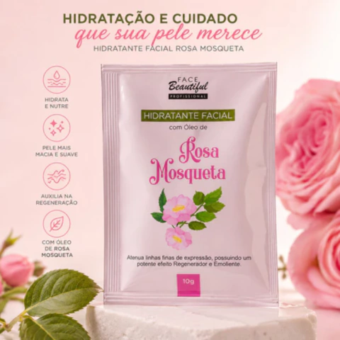 Máscara Facial C/óleo Rosa Mosqueta 10g - Face Beautiful