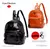 Mochila Urbana Eco-cuero Las Oreiro Color Negro