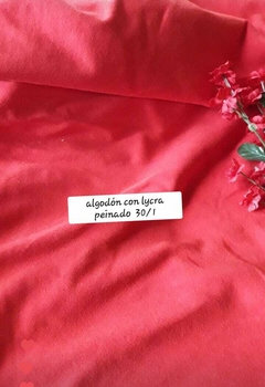 VTELAS- Algodón con lycra liso. VP Mayor $ 4567/m - Puntillas y Elásticos Emma