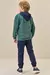 Conjunto de Blusão em Ribana e Moletom sem Pelúcia e Calça Jogger em Moletom sem Pelúcia 80007 LucBoo - MiniMe Moda Infantil