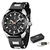 LIGE - Relógio Luxo Masculino Silicone Sport Watch Quartzo - comprar online