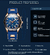 Imagem do LIGE - Relógio Luxo Masculino Silicone Sport Watch Quartzo