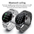 LIGE - Smartwatch impermeável para homens, Bluetooth Call, pulseira esportiva, para iOS, Android, NFC, ECG, PPG, 2023