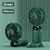 Ventilador elétrico multifuncional dobrável, portátil, bateria 3000mAh USB