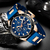 LIGE - Relógio Luxo Masculino Silicone Sport Watch Quartzo