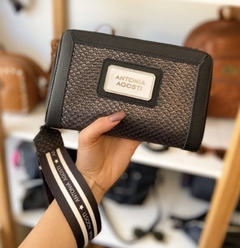 BILLETERA XL CUERO NEGRA - tienda online