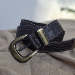 CINTO ANTONIA AGOSTI DE CUERO CHOCOLATE - comprar online