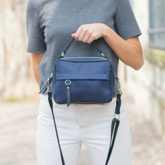 BANDOLERA ROMA IMPERMEABLE AZUL - comprar online