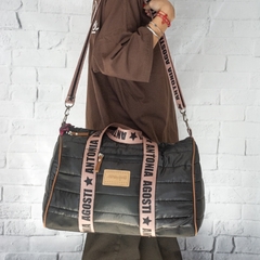 BOLSO VIETNAM PUFFER NEGRO Y NUDE en internet