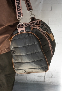 BOLSO VIETNAM PUFFER NEGRO Y NUDE - tienda online