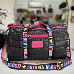 BOLSO VIETNAM PUFFER NEGRO Y NUDE - tienda online