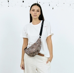 BANDOLERA TORI DE LONA LEOPARDO - comprar online