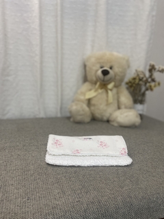 TOALLITAS DE ALGODON - FLORES ROSADAS - comprar online