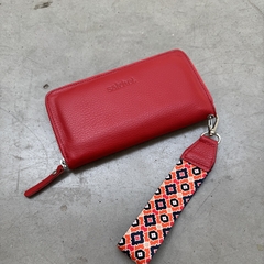 BILLETERA CHICAGO CUERO ROJA