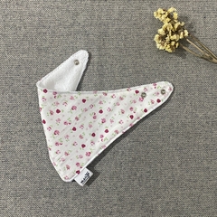 BABEROS TIPO BANDANA - FLORES ROJAS