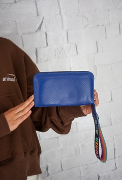 BILLETERA ETOPIA CUERO AZUL - tienda online