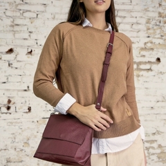 BANDOLERA NANTES CUERO MORA - tienda online
