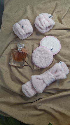 SET SKINCARE MIMO CON VINCHA MOÑO ROSA en internet