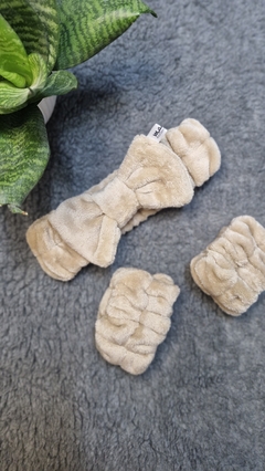 SET SKINCARE MIMO CON VINCHA MOÑO BEIGE - tienda online