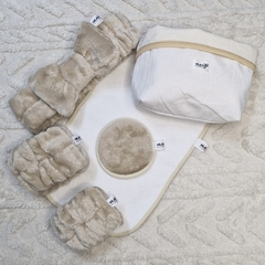 SET SKINCARE BRISA CON VINCHA MOÑO BEIGE - comprar online