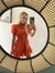 Vestido manga laranja na internet
