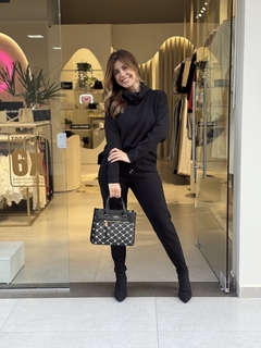 CALÇA TRICÔ ANSELMI PRETO - comprar online