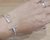 Pulsera bañada en plata 925