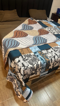 Cobertor estampados y reversibles 1 1/2