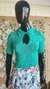 Cropped com Gola e Decote Gota