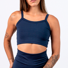 Top Fitness com Alcinha de Academia Sem Bojo e em Tecido Suplex com Ótima Sustentação
