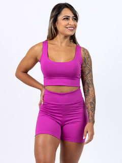 Conjunto Academia Básico Feminino Short e Top Fitness Cintura Alta Suplex - Oxygen Sport - Respirando Novos Ares no Mundo do Esporte!