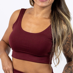 Imagem do Top Fitness Básico de Academia Sem Bojo em Tecido Suplex com Ótima Sustentação