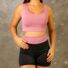 Conjunto Fitness Short e Top de Academia Fitness Feminino Bicolor Com Bolso Lateral em Tecido Suplex - Oxygen Sport - Respirando Novos Ares no Mundo do Esporte!