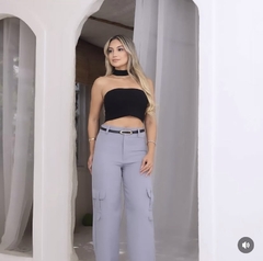 Calça cargo alfaiataria