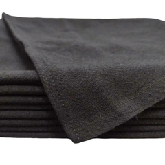 Kit 10 Panos De Prato Preto Liso Pé De Galinha na internet