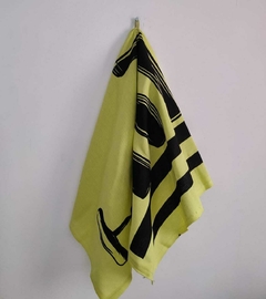 Imagem do Kit 3 Panos de copa prato mostarda - Estampa: Vinho