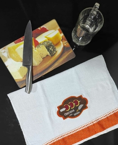Kit Churrasco - 3 panos de prato Pé de Galinha com aplicação - comprar online