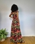 Vestido Florência- Preto estampado