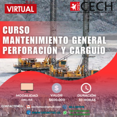 CURSO MANTENIMIENTO GENERAL PERFORACIÓN Y CARGUÍO - comprar online
