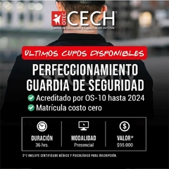 CURSO PERFECCIONAMIENTO GUARDIA DE SEGURIDAD