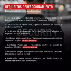 CURSO PERFECCIONAMIENTO GUARDIA DE SEGURIDAD en internet