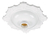 Plafonier Pvc Elite Decorativo Branco Soquete Porcelana Modelo e-27